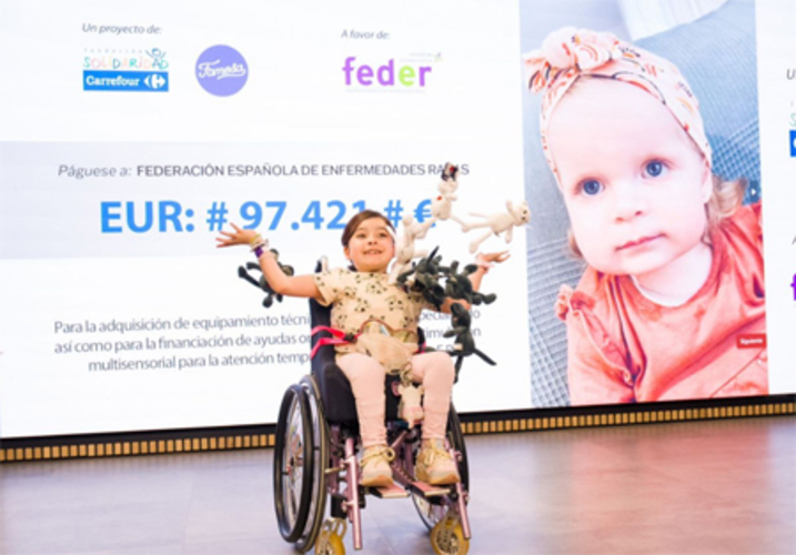 Fundación Solidaridad Carrefour dona 97.421 euros a Feder para la infancia con enfermedades raras