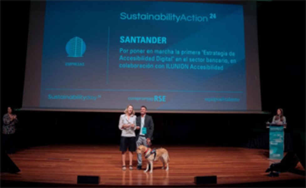 La estrategia de accesibilidad digital de Banco Santander, premio Sustainability Action 2024