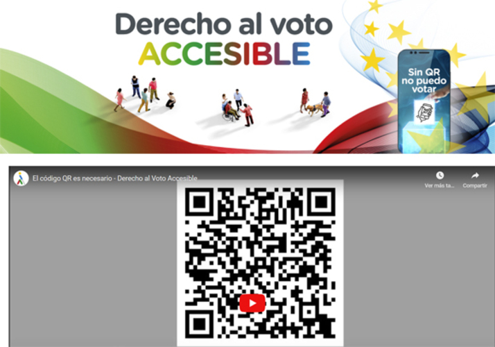 Un grupo de eurodiputados demuestran en Bruselas que el voto accesible con QR es posible