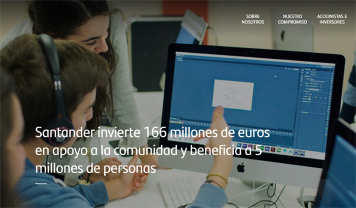 Santander invirtió 166 millones en 2024 en iniciativas de educación y empleo que beneficiaron a cinco millones de personas